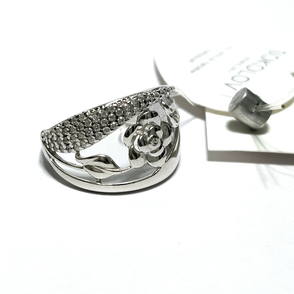 Sterling Silver ROSE🌹 ring size 7 - Picture 6 of 13